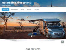 Tablet Screenshot of motorhomerentestonia.com